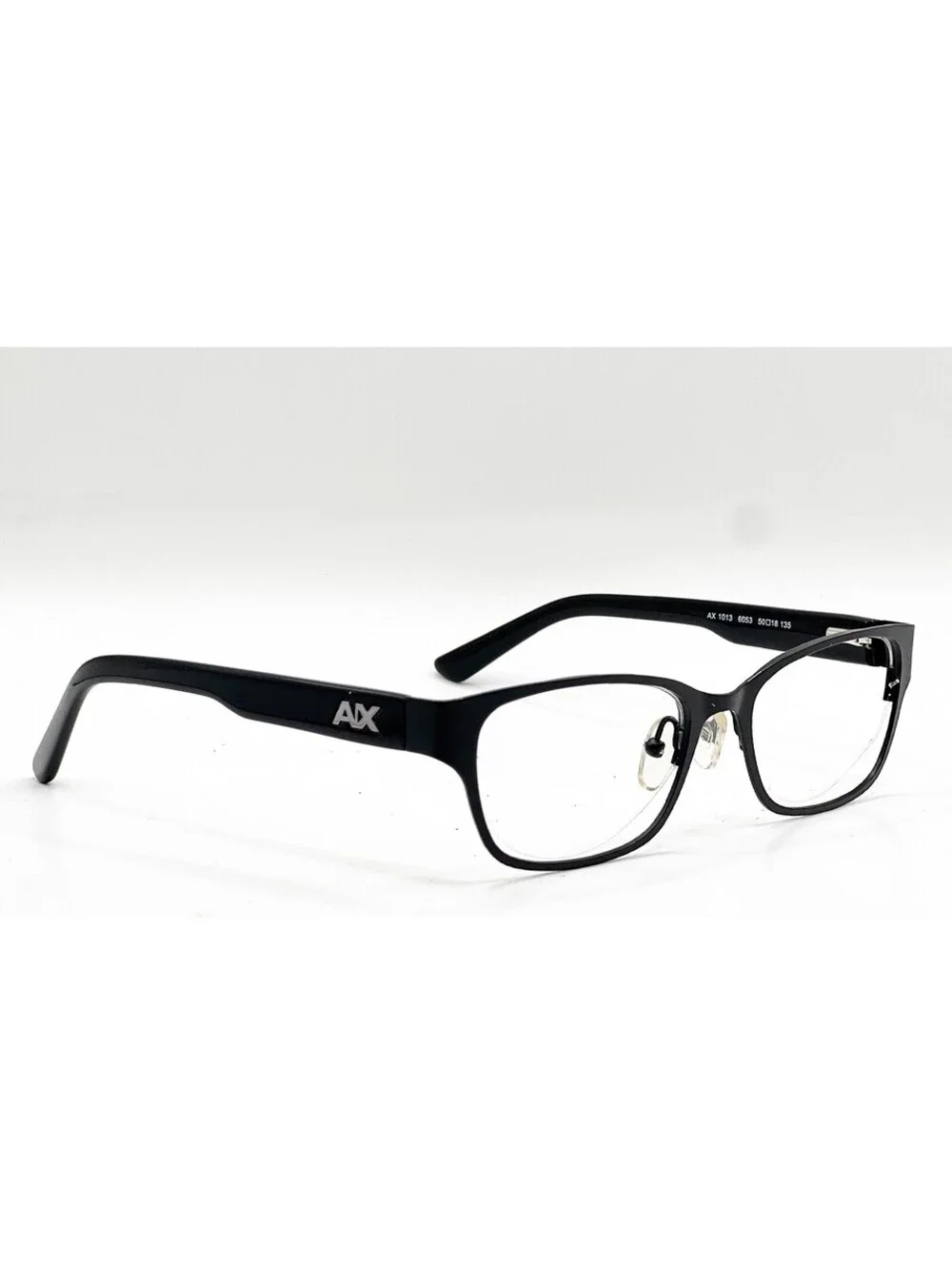 Armani Exchange Ax 1013 6053 Satin Black/Black Authentic Eyeglasses 50-18-135